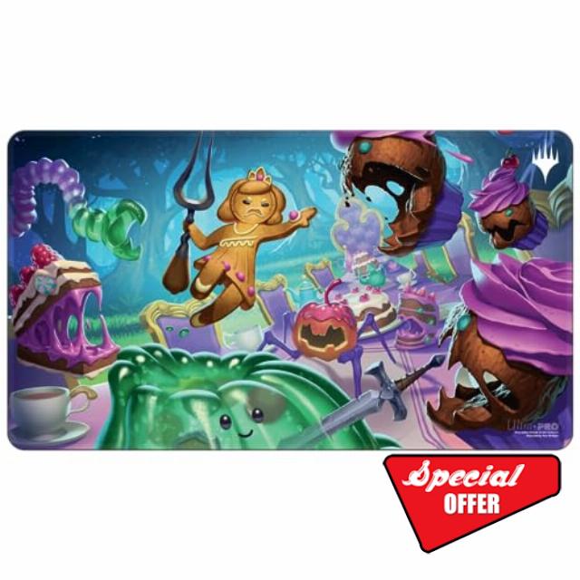 Ultra Pro - Wilds of Eldraine White Stitched Playmat Food Fight for Magic: The Gathering