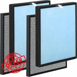 2 Sets Replacement Filters Compatible with Hathaspace Air Purifier Filters HSP001