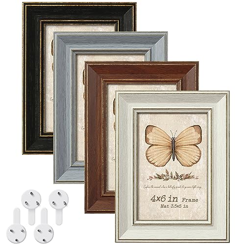 Rustic Farmhouse Photo Frame with Tempered Glass