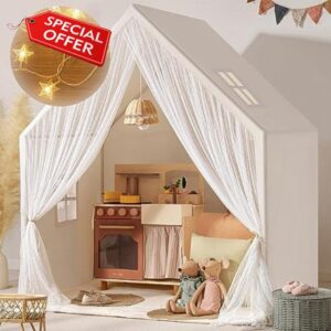 Tiny Land Kids Tent with Star Lights