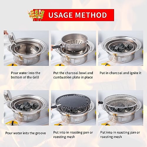 Portable Charcoal Stove for Outdoors