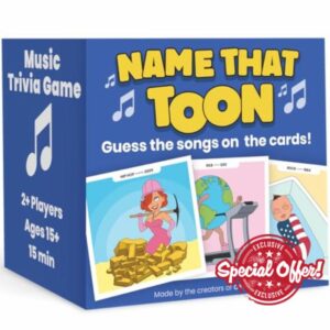 OFF TOPIC Name That Toon - Fun Party Games for 2+ Players - Adult Word Puzzle & Music Trivia Game