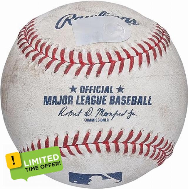 Jake Irvin Washington Nationals Game-Used Baseball vs. Philadelphia Phillies on April 6