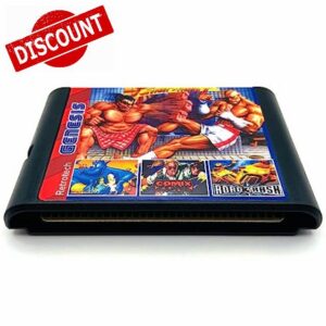 Super 196 In 1 Multi Game Cartridge For Sega Genesis And Mega Drive 16 Bit Game Console - Black
