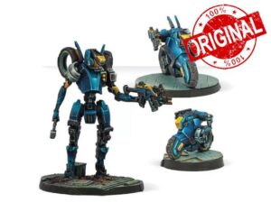 Infinity: O-12: RoadBots Highway Patrol - Unpainted Miniature by Corvus Belli &ndash; Compatible with Infinity and Other Tabletop RPG TTRPG