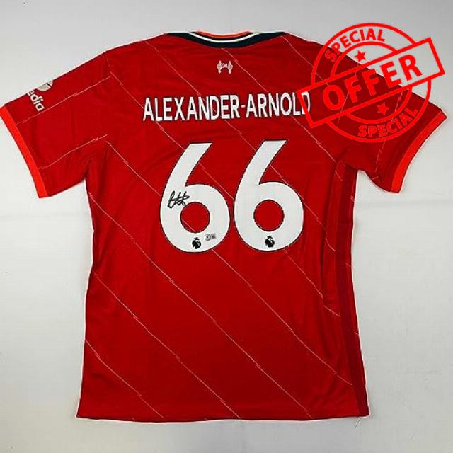 Autographed/Signed Trent Alexander Arnold Liverpool 2021-22 Red Soccer Jersey Beckett BAS COA