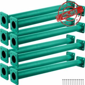 Restroma 8 Pack Monkey Bars Ladder Rungs Monkey Bars Hardware Kit Playground Swing Set Accessories for Kids Jungle Playground Backyard Treehouse (Green