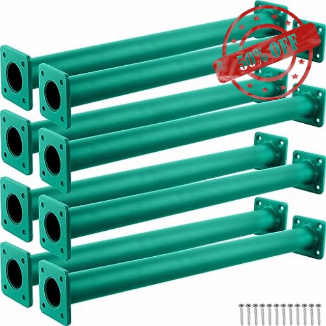 Restroma 8 Pack Monkey Bars Ladder Rungs Monkey Bars Hardware Kit Playground Swing Set Accessories for Kids Jungle Playground Backyard Treehouse (Green