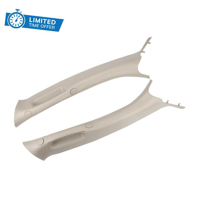FEXON Front Driver & Passenger Side A Pillar Grab Handle Molding Trim Compatible with Dodge Ram 1500 2500 3500 Pickup Truck 2002-2010 Replaces 1TE75TL2AA 1TE74TL2AA (Left & Right 2 pcs) Beige