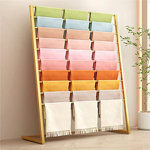 Floor Standing Sheets Belt Suit Pants Hanging Rack (Color : Gold