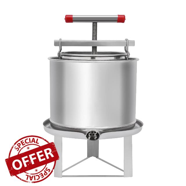 12.6L/3.3Gal Fruit Wine Press Manual Press Machine with T-Handle