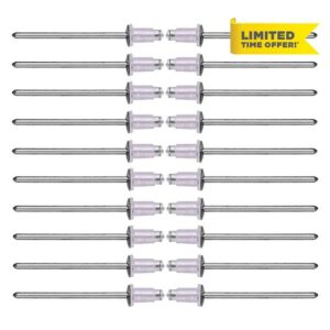 beler 40pcs Door Reveal Molding Rivet With Plastic Cap 90269-04051 compatible for Toyota Camry Lexus RX350