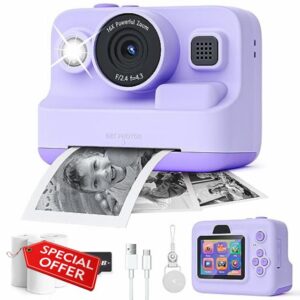 Dylanto Instant Print Camera for Kids (Purple)