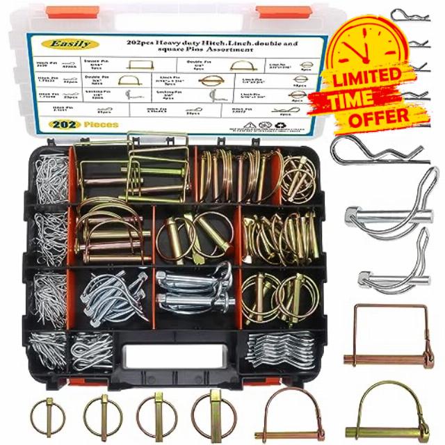 202PCS Hitch Pins Clip Pins