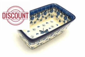 Polish Pottery Baker - Mini Loaf Pan - Dragonfly