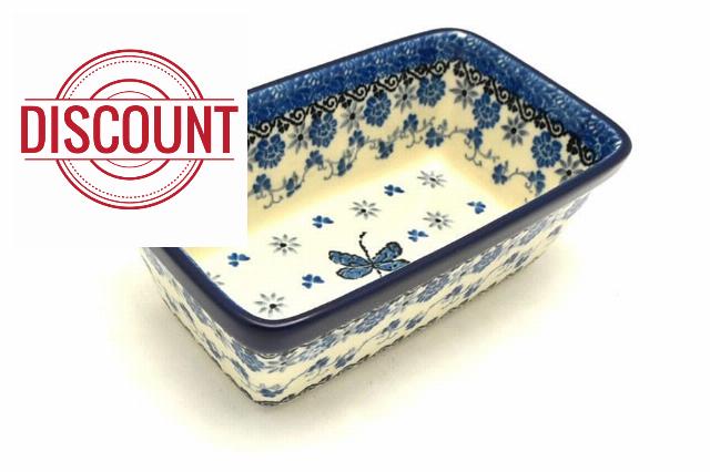 Polish Pottery Baker - Mini Loaf Pan - Dragonfly