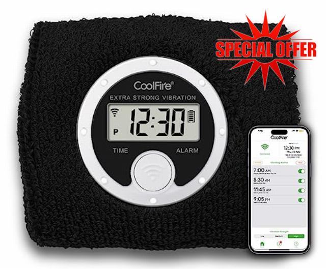 Coolfire - Vibrating Alarm Clock Sweatband