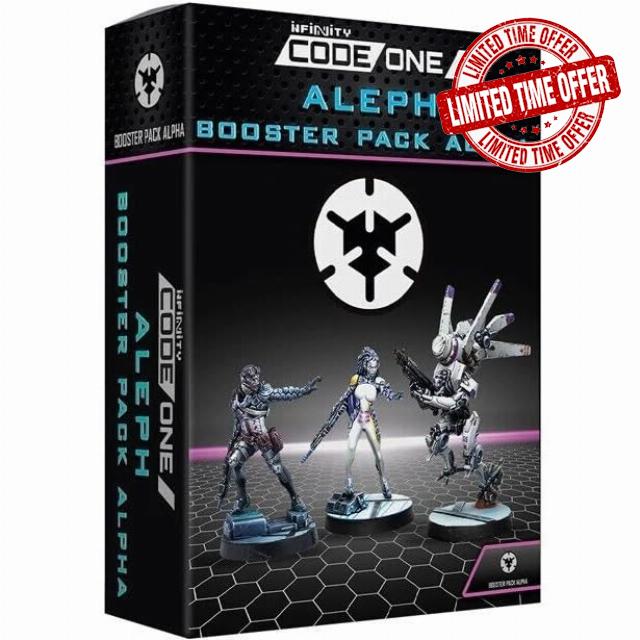 Infinity: CodeOne: Aleph Booster Pack Alpha - Unpainted Miniature by Corvus Belli – Compatible with Infinity and Other Tabletop RPG TTRPG