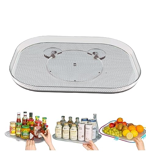 Rectangular Turntable Organizer for Cabinet