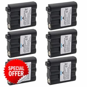 Kastar 6-Pack Two Way Radio Battery Replacement for Midland BATT-5RX BATT5RX AVP-17 AVP17 GXT800 GXT808 GXT850 GXT860 GXT881 GXT895 GXT900 GXT950 GXT991 GXT1000 GXT1030 GXT1050 GXT1091 T290 T295 XT511