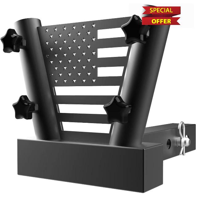 Truck Hitch Flag Pole Holder Flag Pole Mount Car Flag Mount for Any Vehicle with Standard 2" Hitch Receiver
