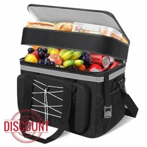 ODOMU Large Insulated Cooler Bag Dual Compartments