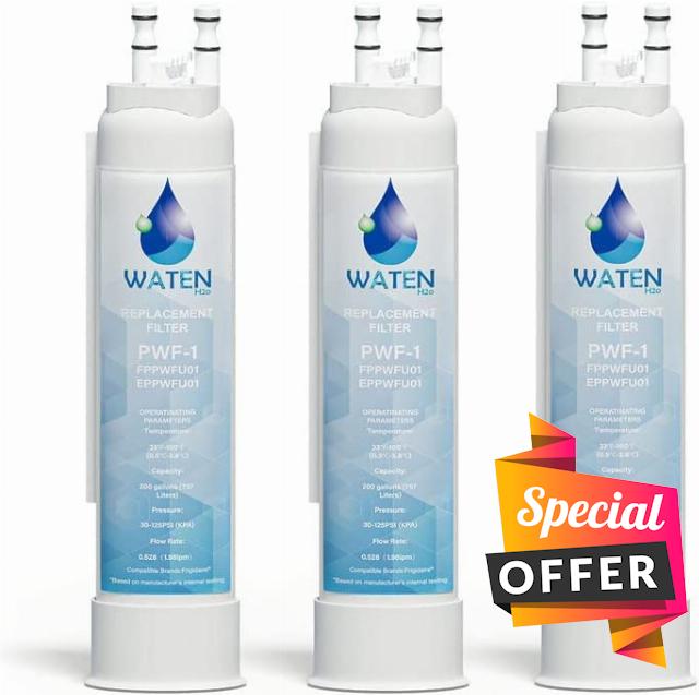 FPPWFU01 Water Filter Replacement - Compatible with EPPWFU01 PureAdvantage PurePour PWF-1 Water Filter (3 PACK)