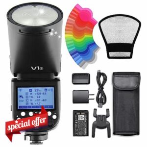 GODOX V1-S Round Head Camera Flash Speedlite for Sony Camera