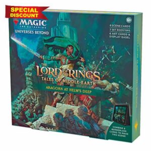Magic The Gathering The Lord of The Rings: Tales of Middle-Earth Scene Box - Aragorn at Helm’s Deep (6 Scene Cards