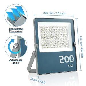 200W 20000LM LED Work Light with Driver