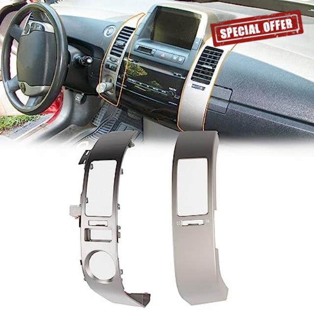 Dasbecan Center A/C Dash Trim Panel Compatible with Prius 2006 2007 2008 2009 Replaces# 55670-47060 Left & Right Side Air Vent Outlet Panel