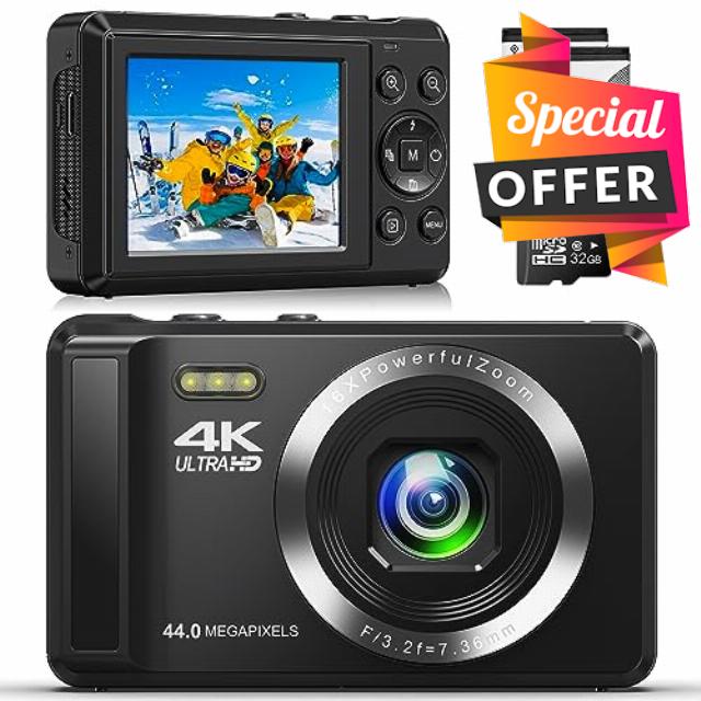 Digital Camera 4K FHD Vlogging Camera