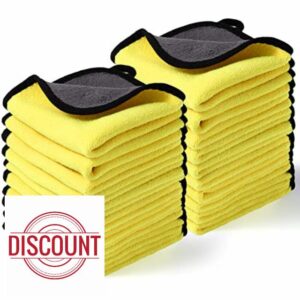 Newwiee 50 Pcs Microfiber Drying Towels Bulk for Cars Wash Cleaning Auto Detailing Drying Cloths for Car Wash