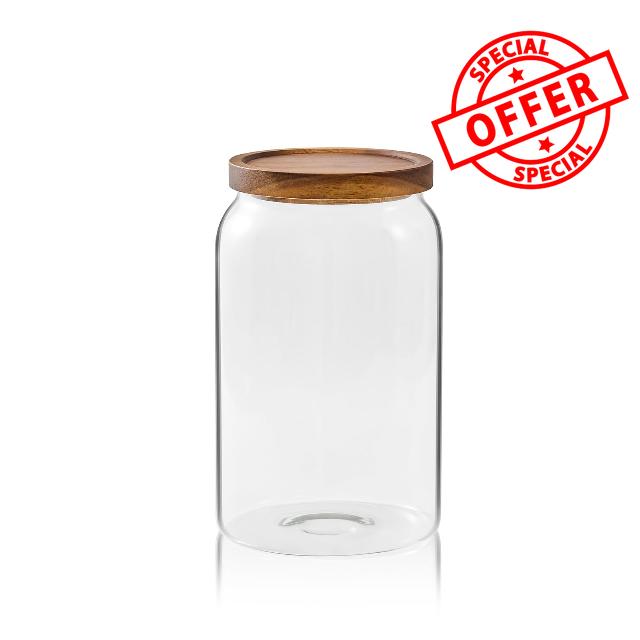 Sweejar large glass jar (1 gallon with press lid)
