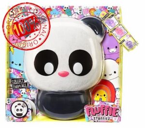 Fluffie Stuffiez Large Collectible Plush - PANDA - Suprise Reveal Unboxing with ASMR Fidget DIY Fur Pulling