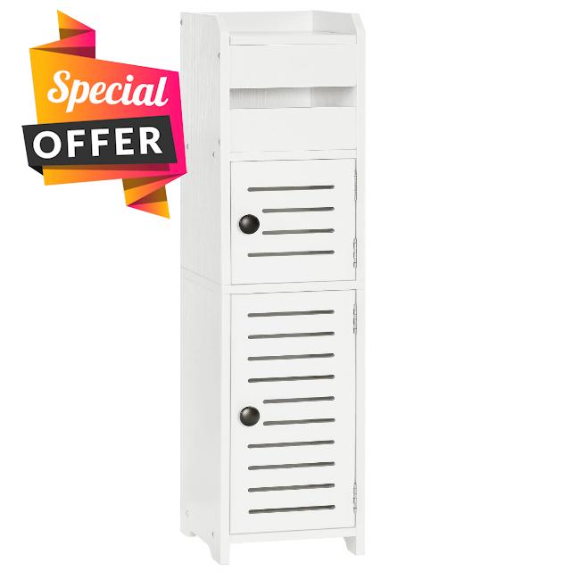 HOOBRO Wooden Bathroom Storage Cabinet
