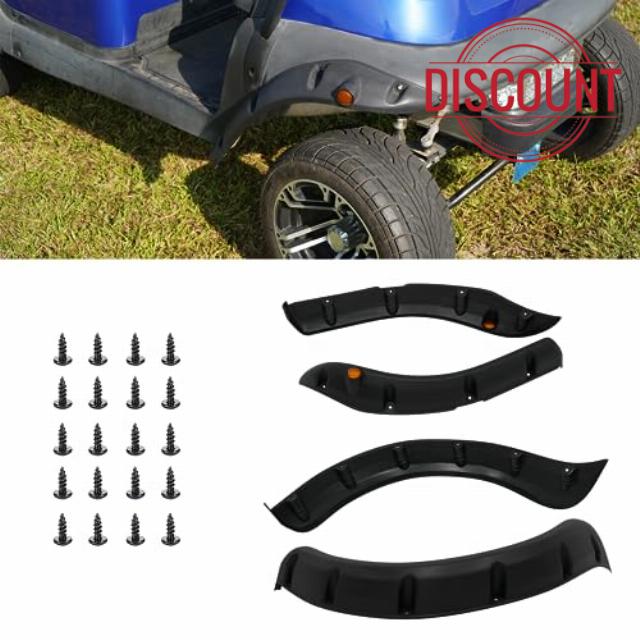 SAMXOMAP Golf Cart Front Rear Fender Flares 4PCS for Club Car Precedent Included Metal Hardware
