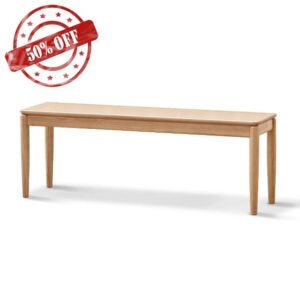 Bamskov 100% Solid Fraxinus Mandshurica Wood Bench