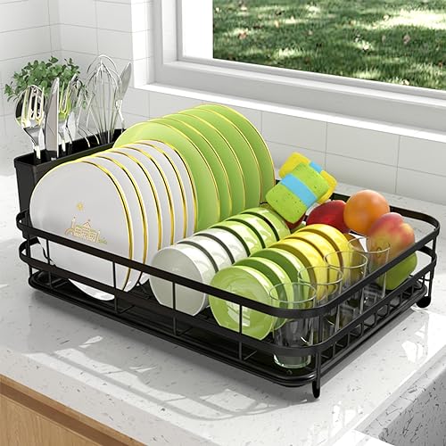 Compact Dish Rack for Kitchen Counter