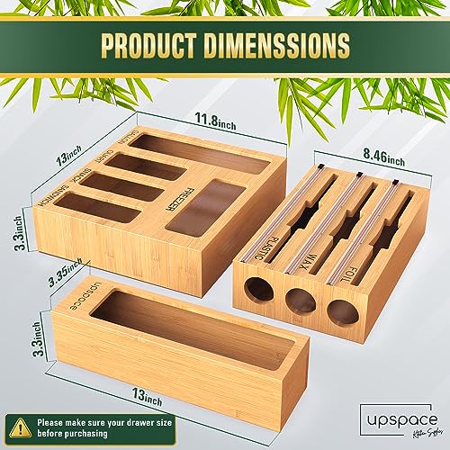 Plastic and Foil Organizer With Cutter