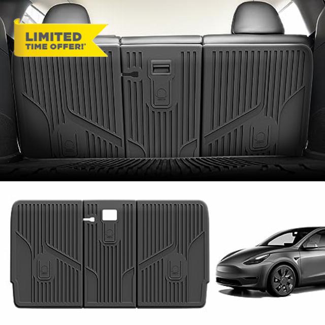 LASFIT Rear Back Seat Protector - All Weather TPE Model Y Second Row Seats Back Cover