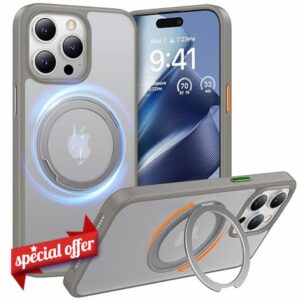 TORRAS 360°Rotatable Ring Designed for iPhone 15 Pro Case