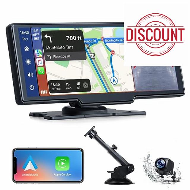 Wireless Car Stereos for Apple CarPlay Android Auto with Backup Camera