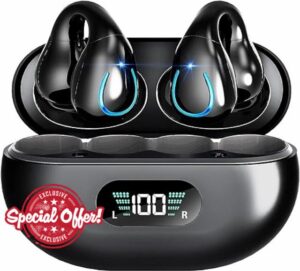 Kinganda Wireless Headphones Bluetooth Ear Clip Earphones