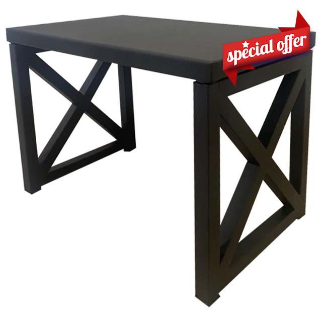 House Of The Rey Step Stool for Adults and Kids - RV - Bathroom Stools - Sturdy Steps for High Beds - Small Step Ladder - Bedroom - Kitchen - Living Room (Black)