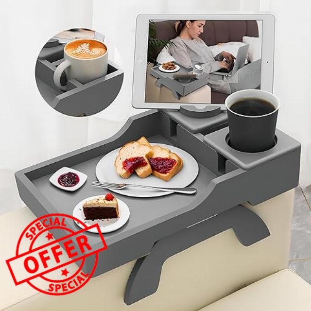 BAMBOOTRAY Couch Cup Holder