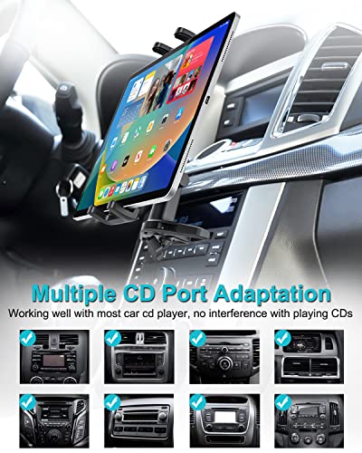 360° Rotation CD Phone Cradle for iPad Pro 12.9 Mini Air