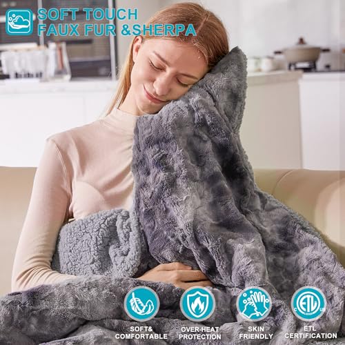 Tie-dye Plush Heating Blanket