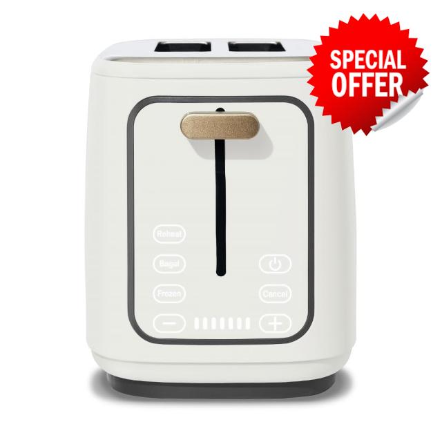 2 Slice Touchscreen Toaster (Color : White)