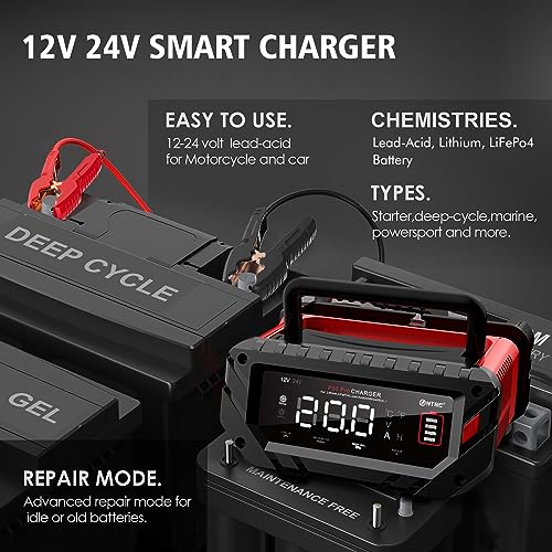 12V/24V Smart Automatic Automotive Charger